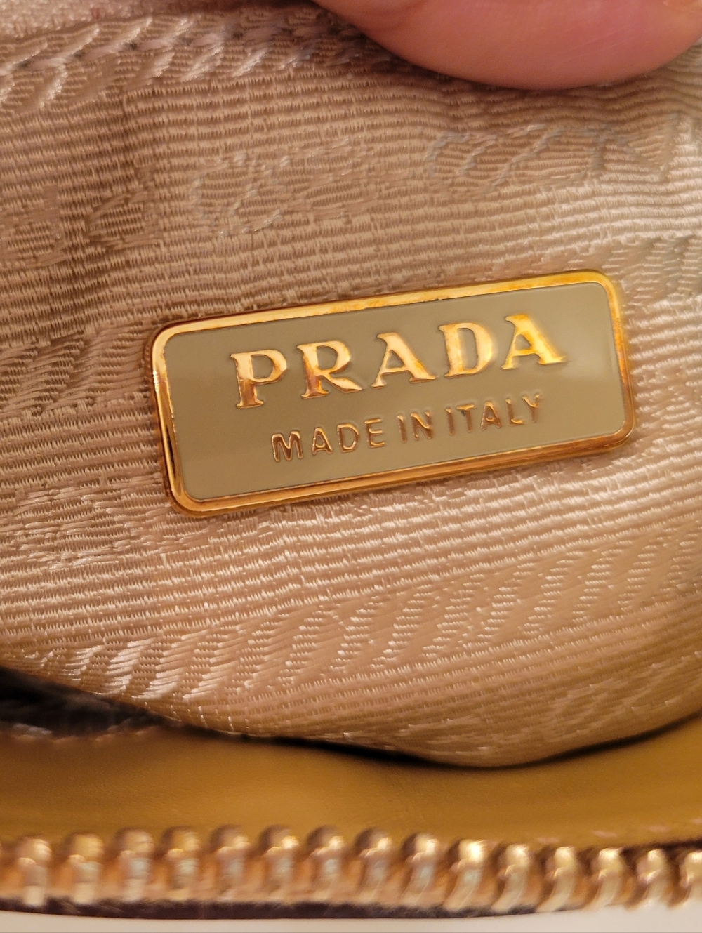 Prada Mustard Yellow Leather Handbag - Picture 11 of 16
